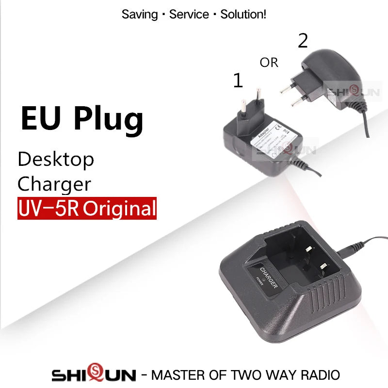 UV-5R Charger BF-F8HP Radio USB Charger Battery UV-5X3 Original UV-5RTP UV-5RA Walkie Talkie GT-5R Baofeng Accessories BF-F9 V2N