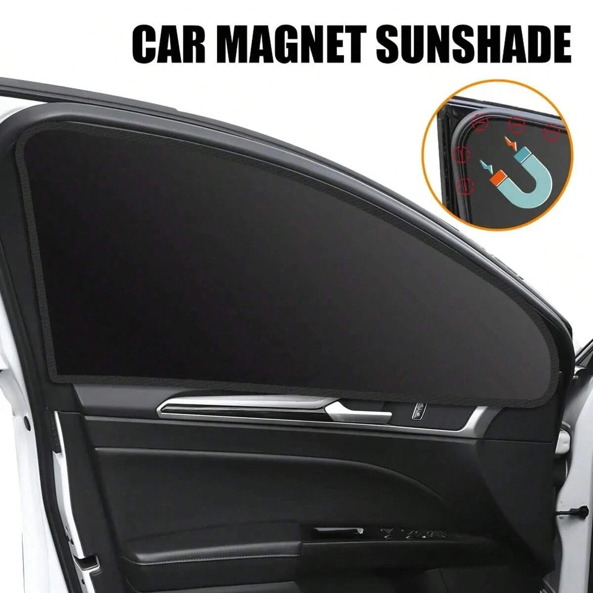 Magnetic curtain protectors, side window sunshades, UV protection, suitable for most models, universal in all seasons