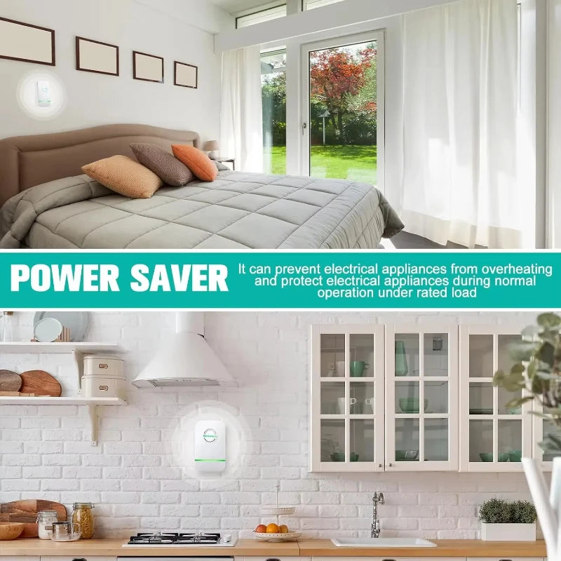 2025 New Energy Saving Device Household Power Saver Plug in Reduces Energy Costs Stabilize Voltage and Protect Circuit