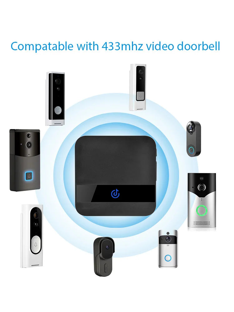 AC 110-220V RF 433Mhz Smart Indoor Doorbell Wireless WiFi Door Bell Ring for Video Doorphone
