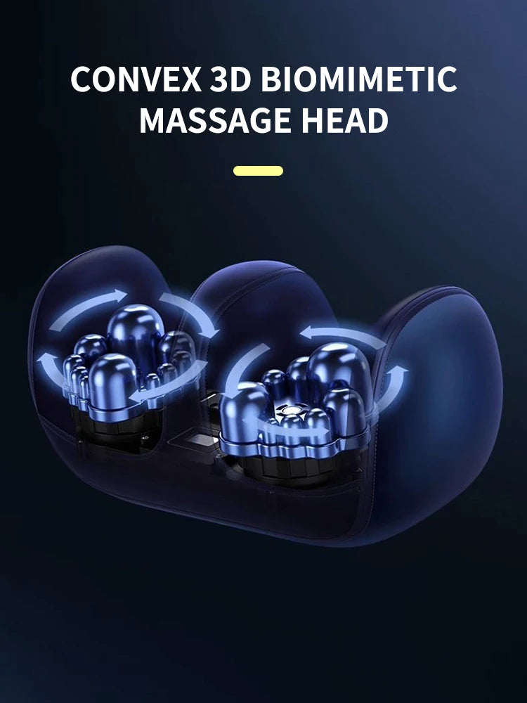 Super Big Electric Foot Leg Massager Deep Tissue Shiatsu Kneading Relax Heated Roller Calf Relieve Stress Care Foot Machine Tool