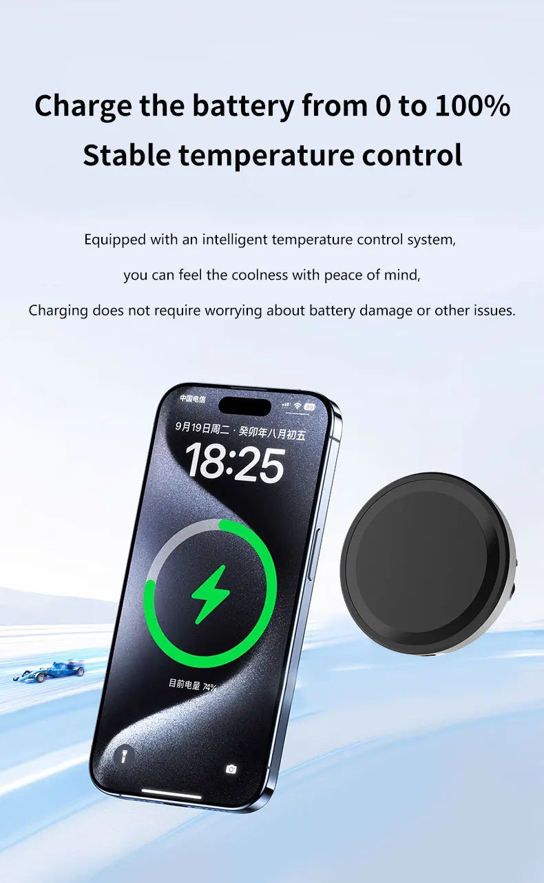 HOMEFISH Magnetic Car Wireless Charger Stand Mobile Phone Chargers Holder For Phone Pad  Watch Earphones Fast Charging Station