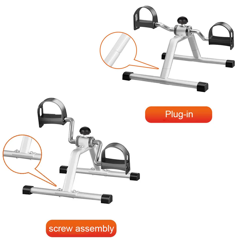 Household Portable Pedal Exerciser Mini Exercise Bike Adjustable Resistance Bike Pedal Exerciser for Indoor Leg Rehabilitation
