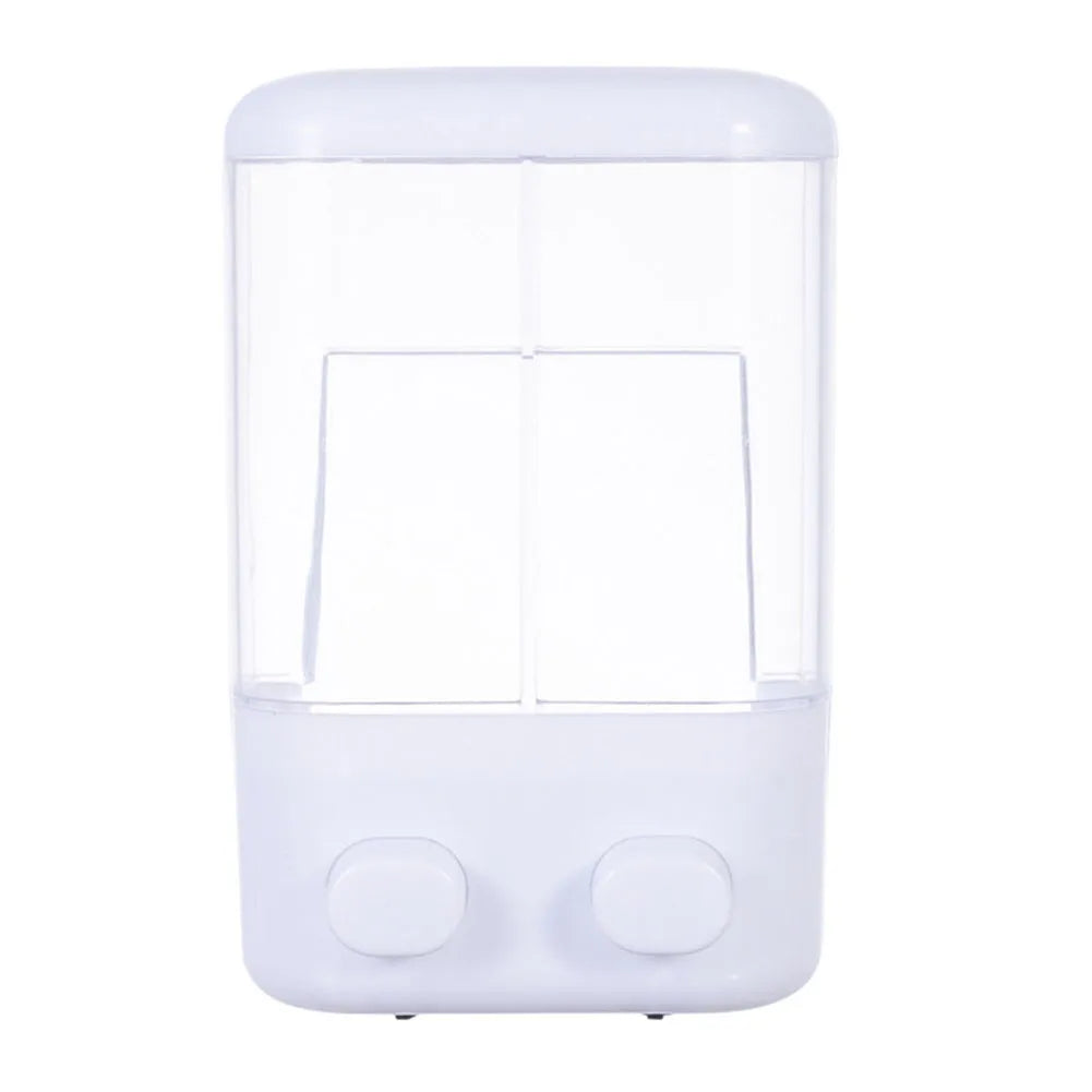 500ML Wall Mounted Shampoo Soap Dispenser Bathroom Non-punching Manual Press Soap Liquid Dispenser Touchless Disinfectant Bottle