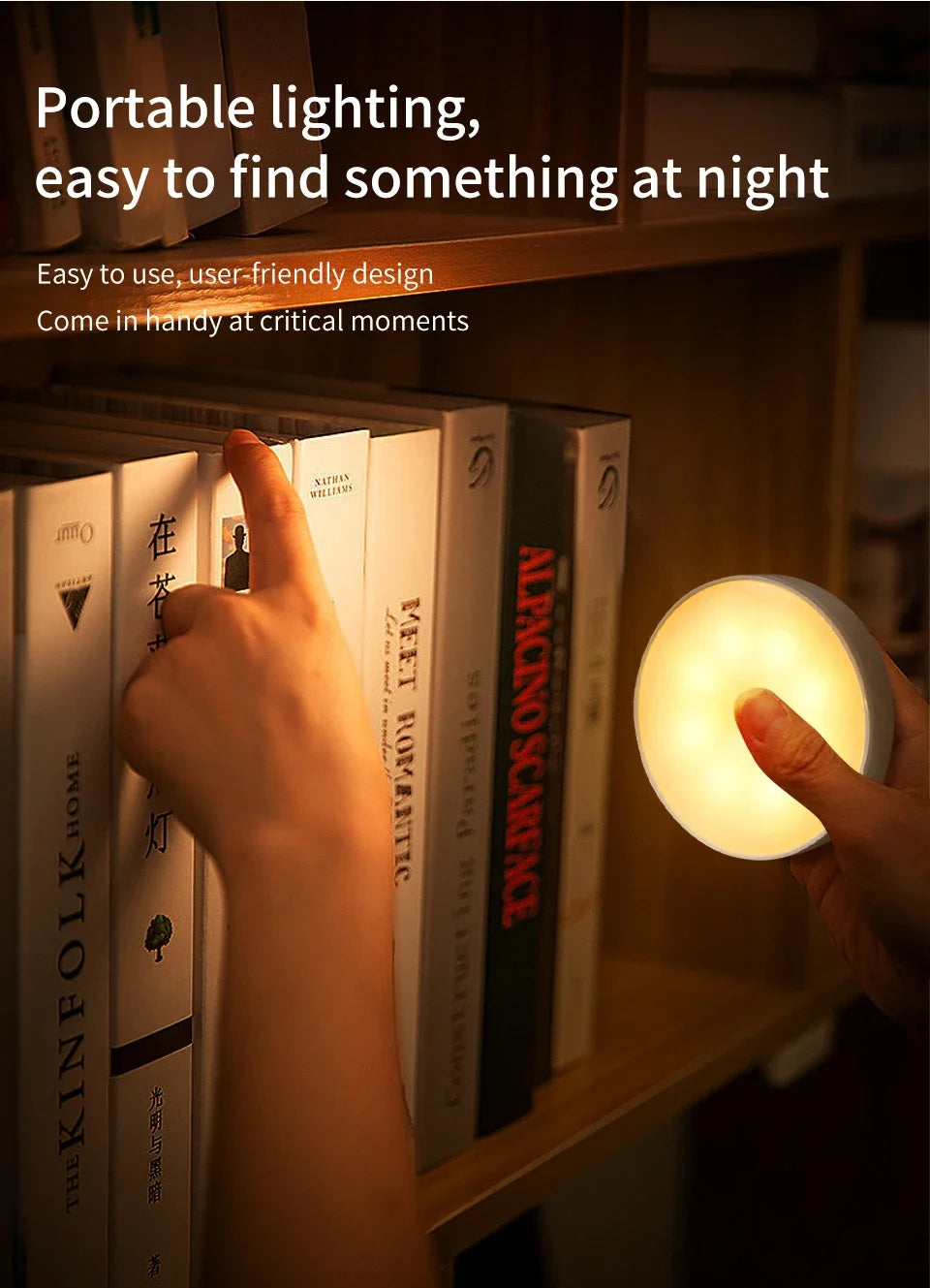LED Night Light With Switch Smart Motion Sensor Magnetic Wireless Wall Lamp For Bed USB Rechargeable Warm White RGB Night Lamp
