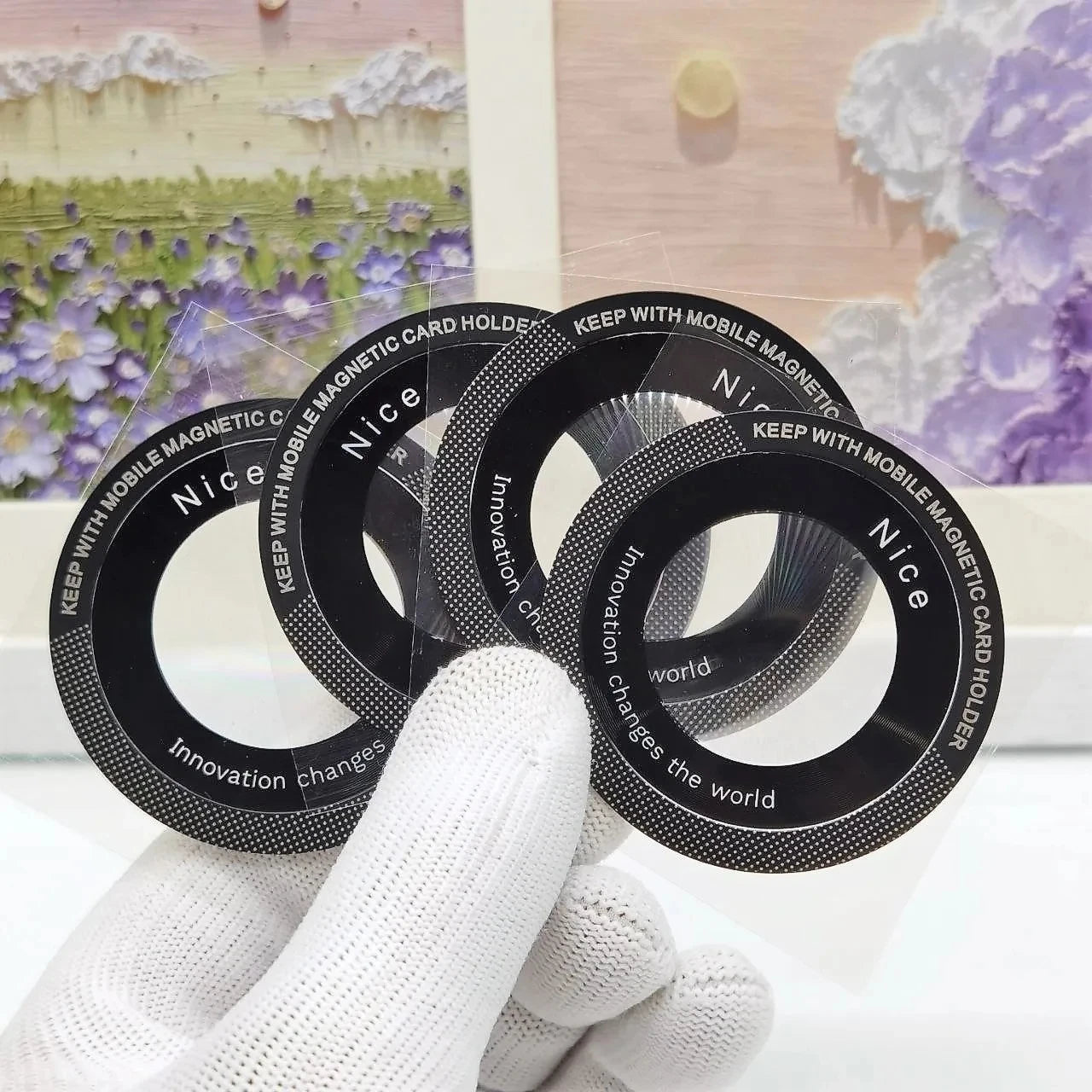 6Pcs for Magsafe Magnetic Metal Ring for Phone Universal Metal Sticker Support Wireless Charger Plate Sheet Magnet Car Holder
