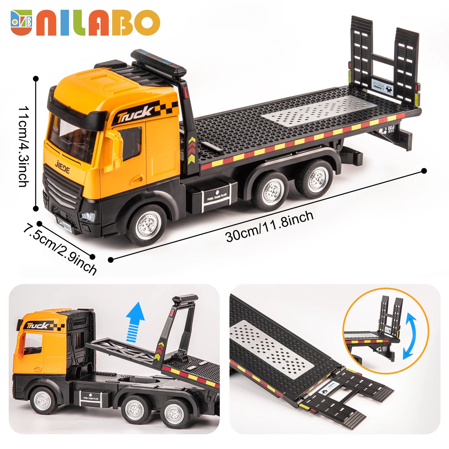 Alloy Construction Vehicles Toy Set for Ages 3-8-STEM Toys with Container Truck/Tower Crane/Excavator, Perfect Birthday Gift