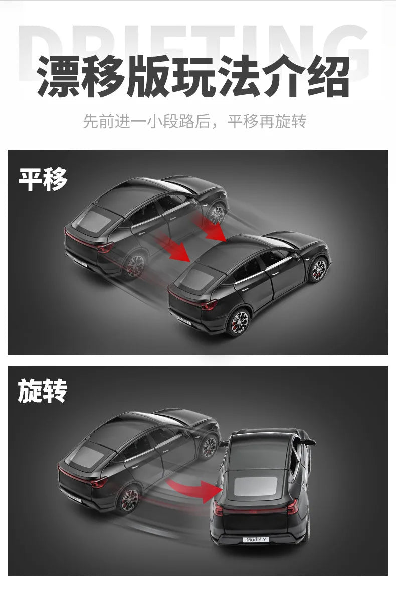 New 1:32 Model Y Electric SUV Metal Alloy Diecast Toy Car Model Sound And Light Children's Toy Collectibles Birthday Gift Friend