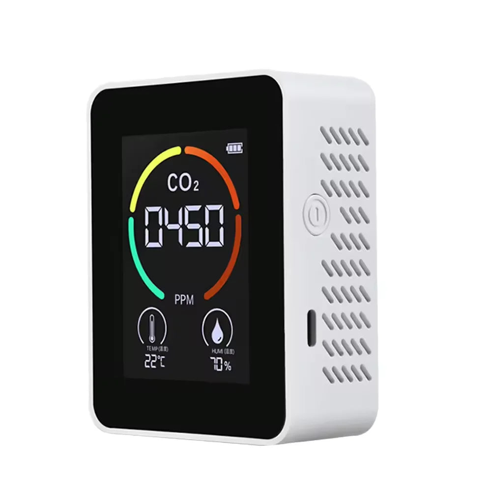 New Air Quality Detector Carbon Dioxide Detector Agricultural Production Greenhouse Gas Monitor Air Quality Tester CO2 Meter