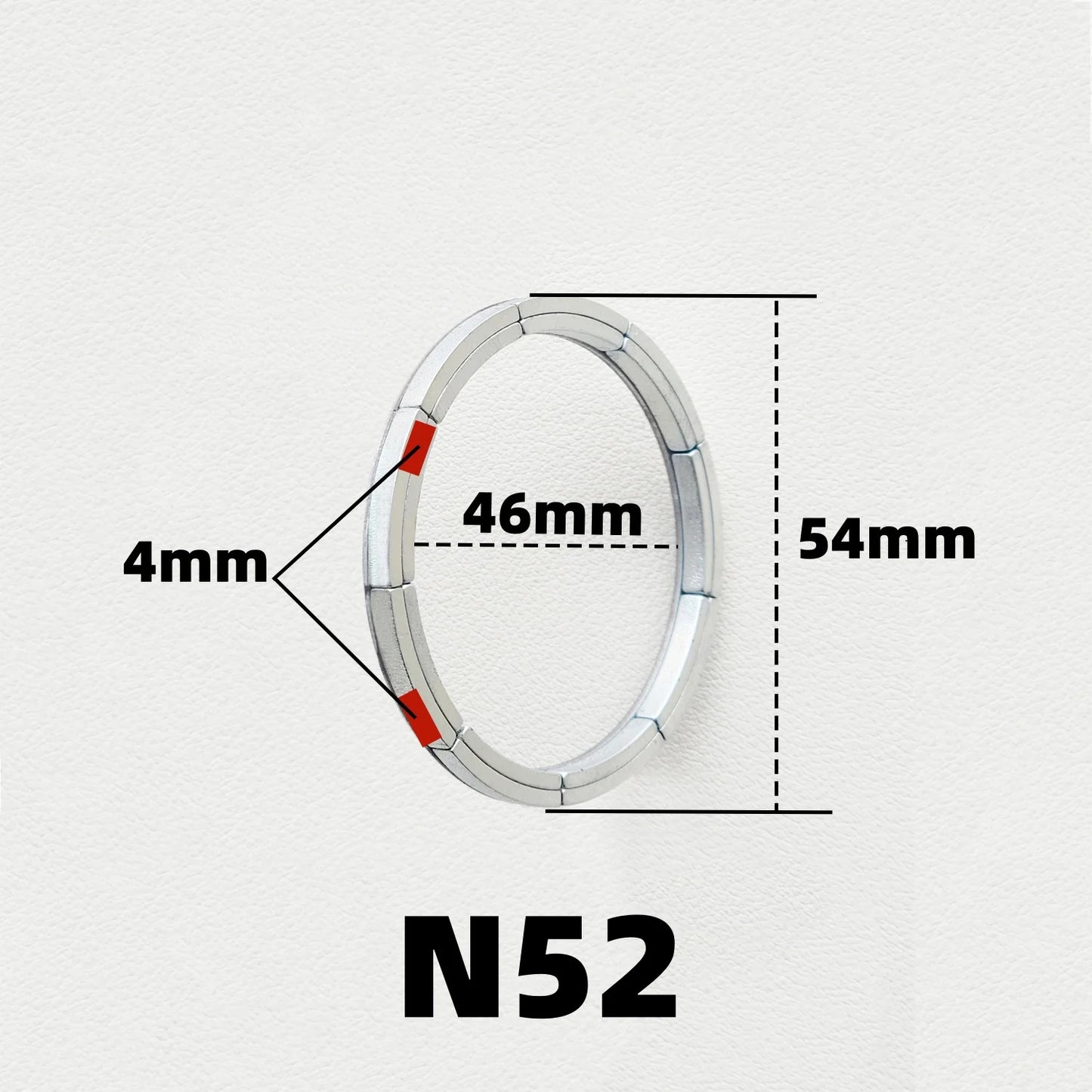 1/2 Pcs Strong Magnet For Magsafe Wireless Charger Transmitter Mobile Phone Magnetic Car Mount Holder inside Magnets Ring 4mm