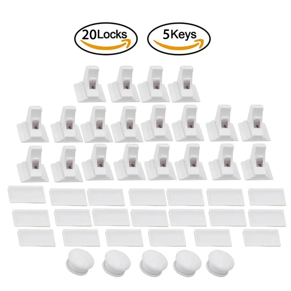 Keep Your Kids Safe with Magnetic Children's Lock: Ideal Drawer & Cabinet Door Safety For Babies, Toddlers & Children