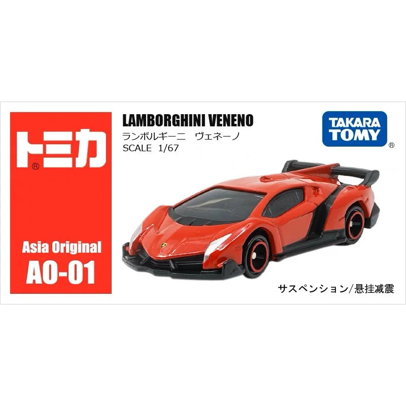 Tomica Toy Cars Mini Diecast Alloy Model Car Metal Sports Vehicles Various Styles Gifts for Children Hobby Collection