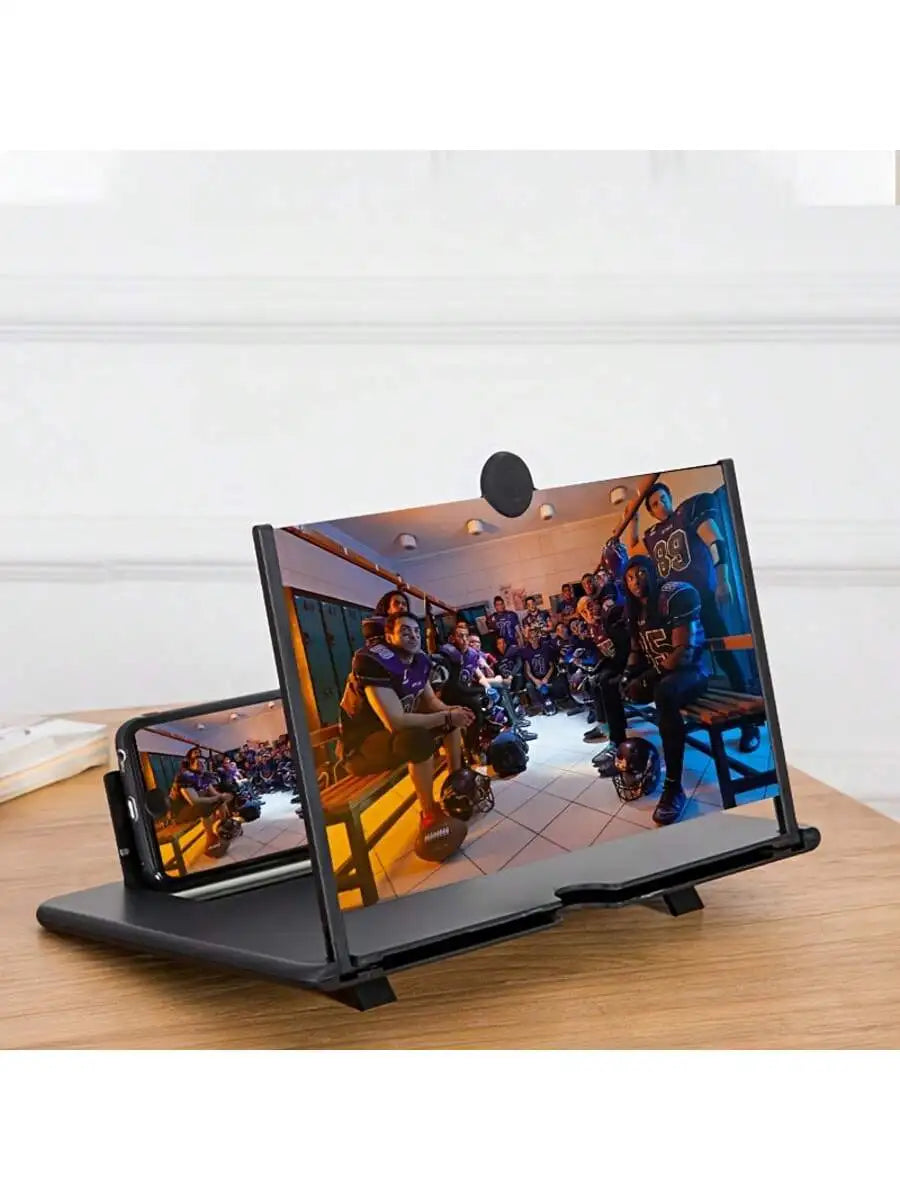 Foldable Phone Screen Magnifier Stand, Convert Smartphone to Tablet, Hands-Free Viewing, Eye Protection Design, Portable Design