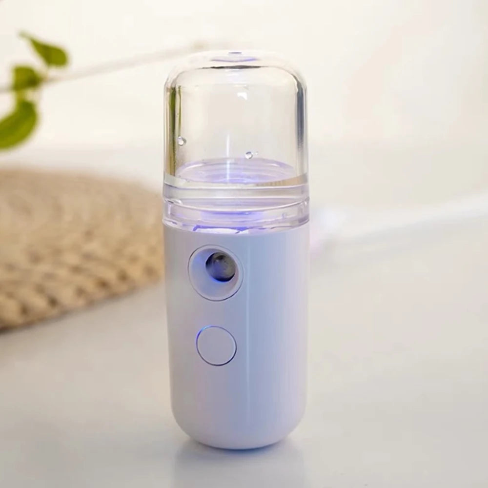 Portable Spray Nano Spray Water Meter Steam Face Cold Spray Portable Beauty Instrument Humidifier Water Meter With USB Cable