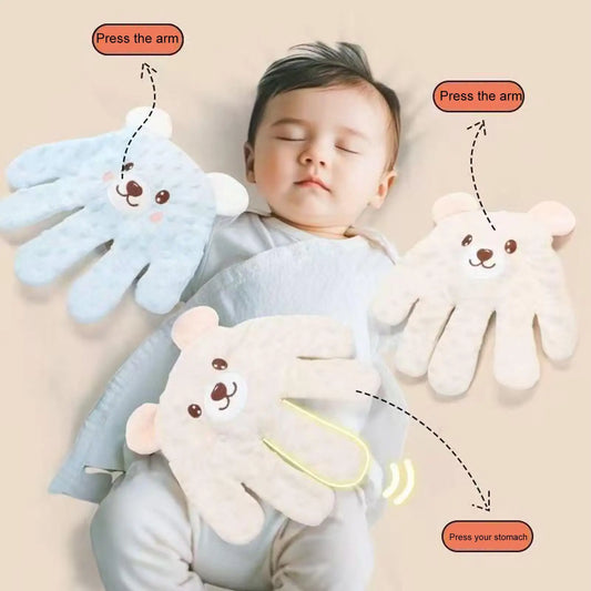 Adjustable Automatic Baby Patting Sleep Pillow Startle Prevention Soothing Palms Remote Control Baby Sleep Aid  for 0-3 Toddler