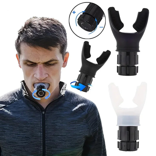 Portable Lung Capacity Abdominal Breathing Trainer with Adjustable Resistance Lmprove Your Lung Capacity Sleep Quality Fitness
