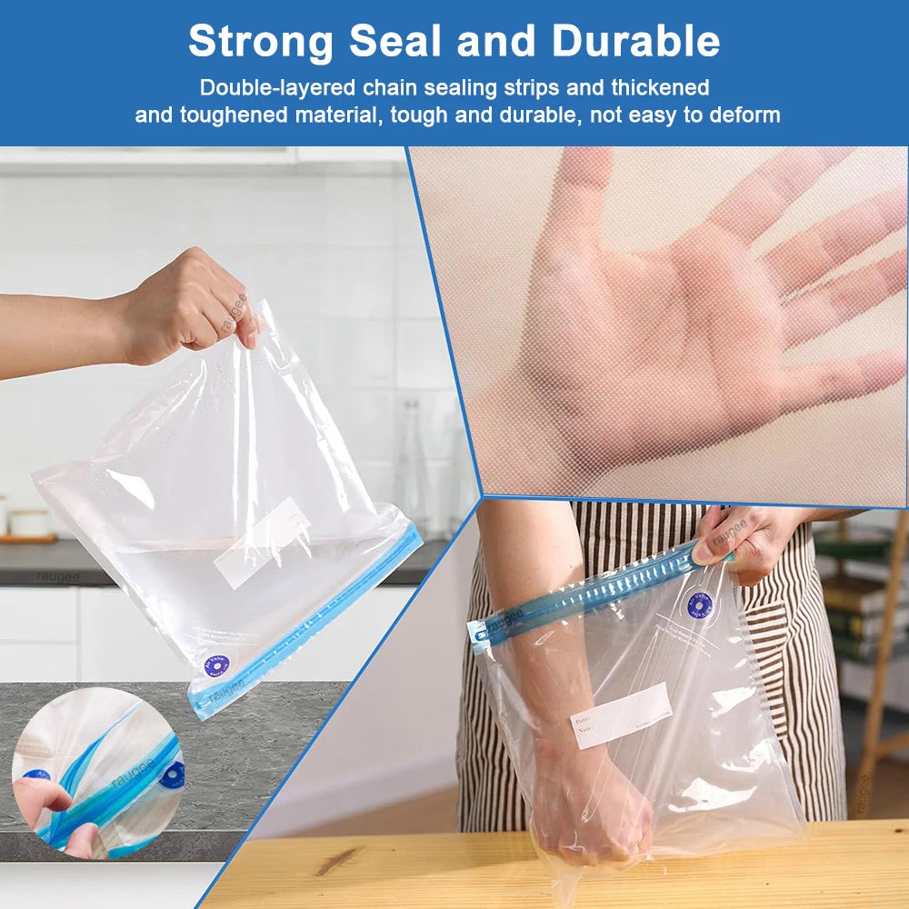 Vacuum Bags Sealing Food Vacuum Packaging Bags Reusable Vacuum Compression Bags Meat Fruit Snacks Sealed Storage Vacuum Pump Bag