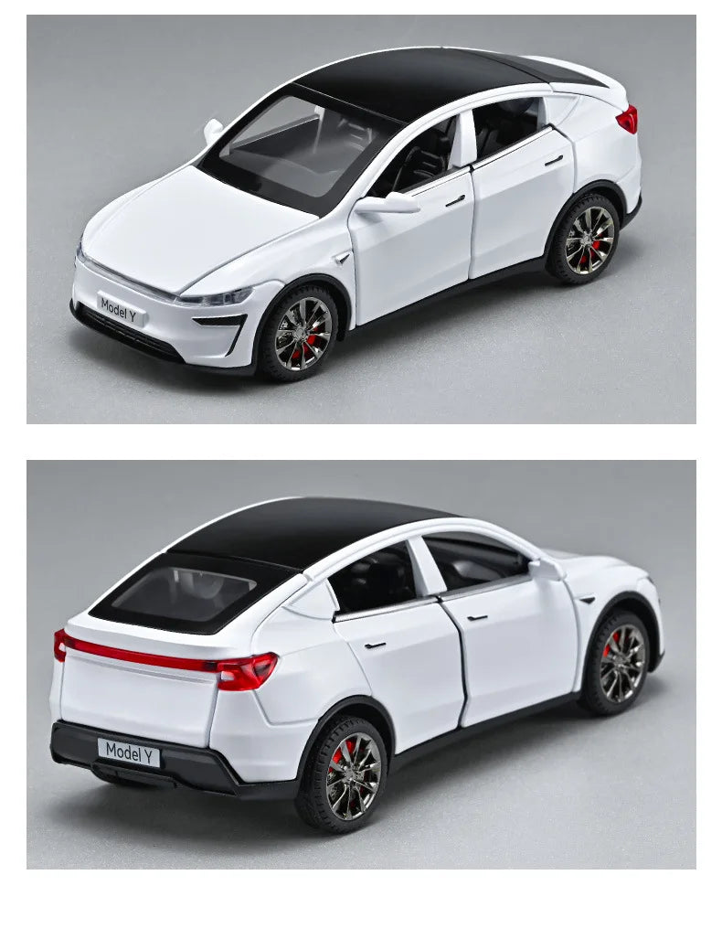 New 1:32 Model Y Electric SUV Metal Alloy Diecast Toy Car Model Sound And Light Children's Toy Collectibles Birthday Gift Friend