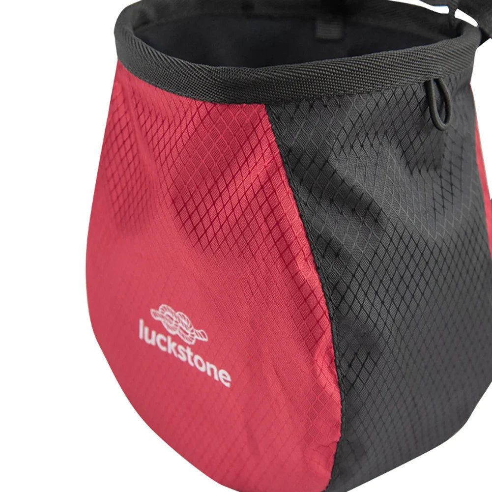 Magnesium Powder Bag Waterproof Polyester Chalk Bag Adjustable Storage Climbing Magnesium Powder Bag for Climbing Weightlifting