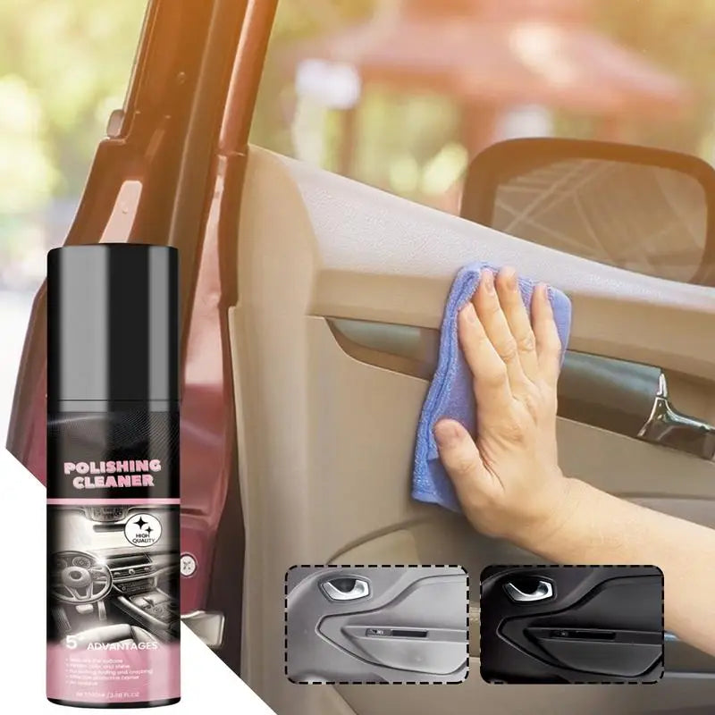 100ml Auto Interior Polish Car Shine Cleaner Interior Detailer Spray Protective Color Fading Repair Car Care Detailing Spray