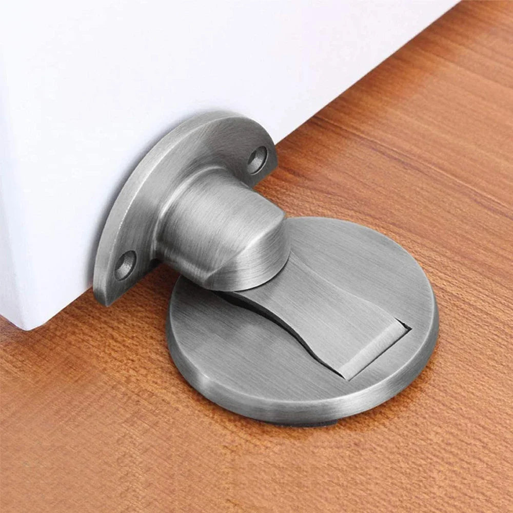 Magnetic Floor Door Stopper Mount Invisible Door Stops Heavy Duty Self Adhesive Wall Protector for Home Bedroom Doorstop