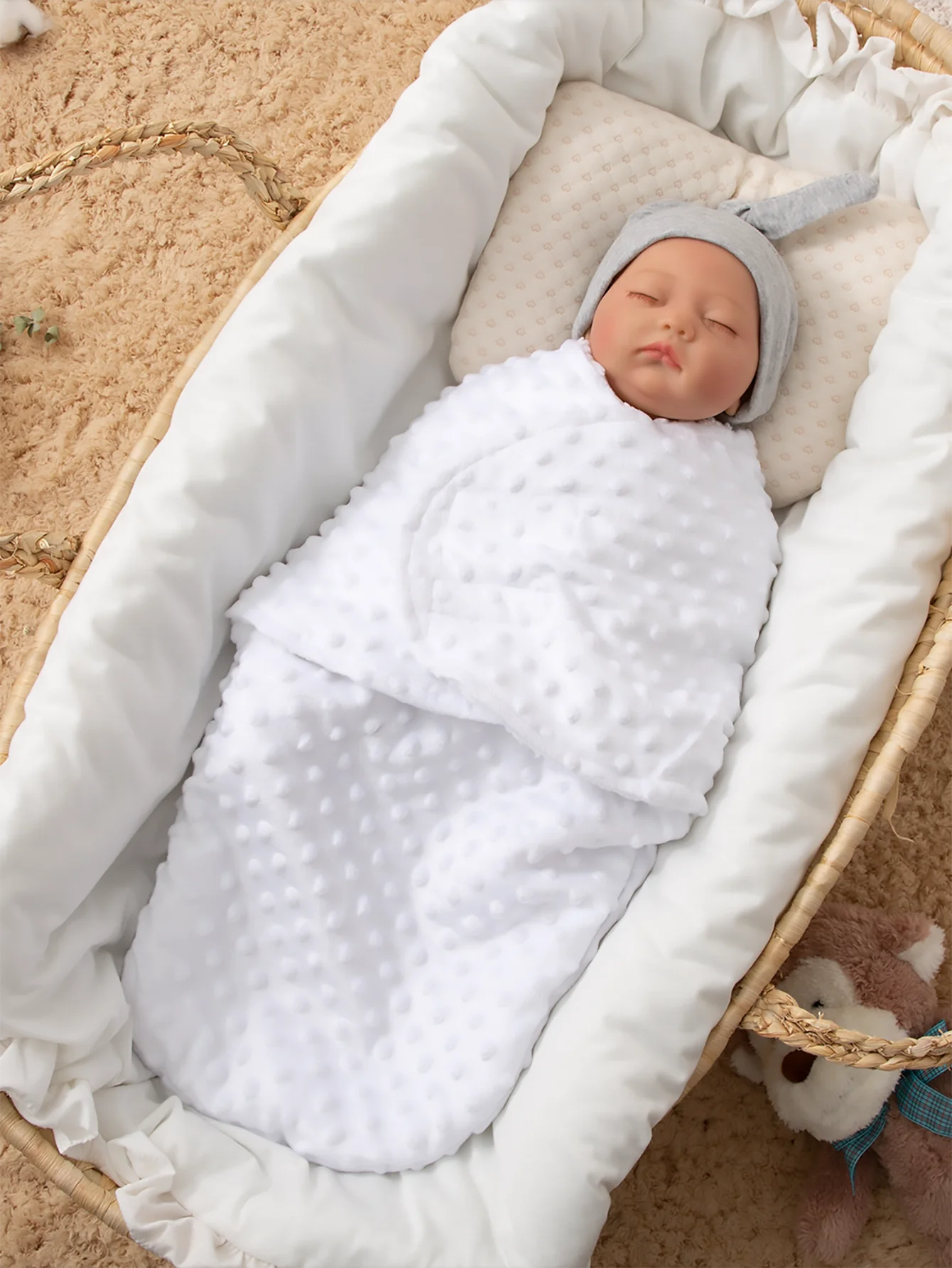 Baby Blanket Newborn Sleep Swaddle Blanket 1-pack Baby Swaddle Blanket Wrap Easy Change Perfect for Baby Boy Accessories and New