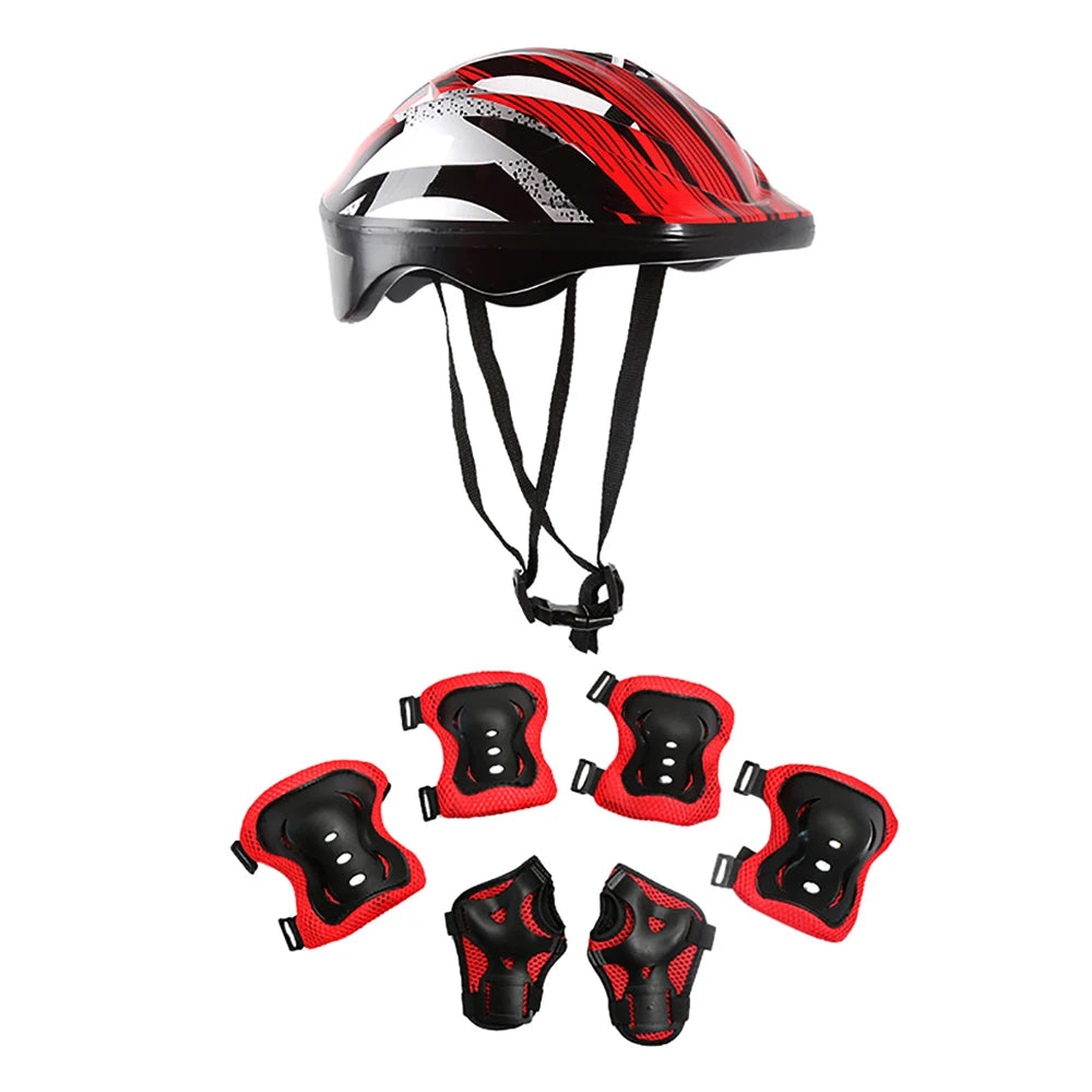 Kids Bike Helmet Knee Elbow Wrist Pads,Toddler Helmet with Protective Gear Set,for Bicycle Cycling Skateboard Scooter Skating