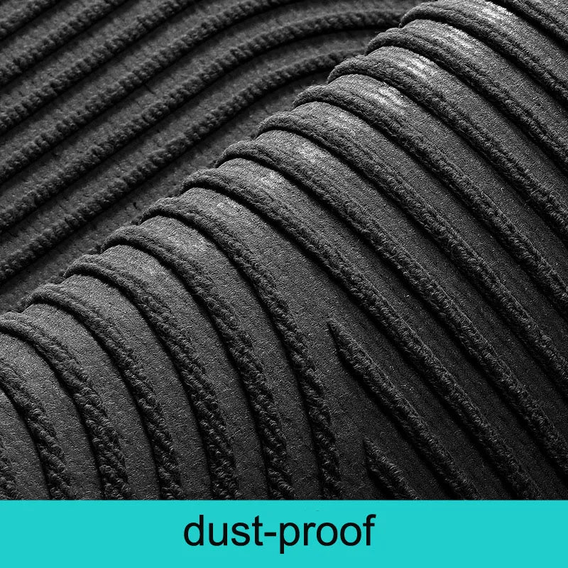 Anti Slip Floor Mat Entrance Doormat Waterproof Dustproof Indoor Outdoor Carpet PVC Bottom Durable Foot Rug Grey Black
