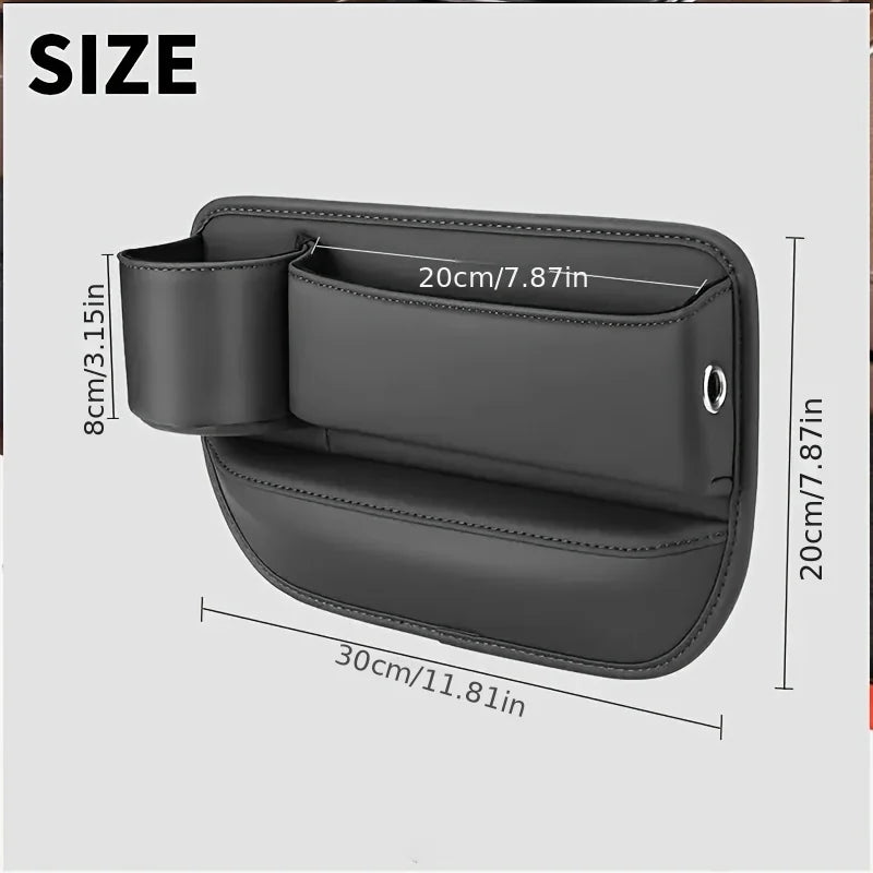2pcs Car Seat Gap Storage Box, Multifunctional Car Storage Device, Seat Gap Sorting Box, Car Seat Filling Pad, Car Seat Cushion