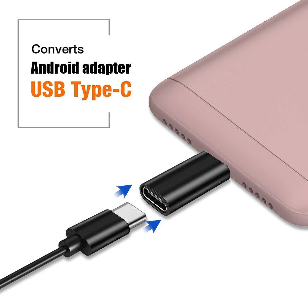 USB Type C To Micro USB Adapter for Phone Tablet Android Charger Data Cable Adapter Micro USB Female To TypeC Male OTG Converter
