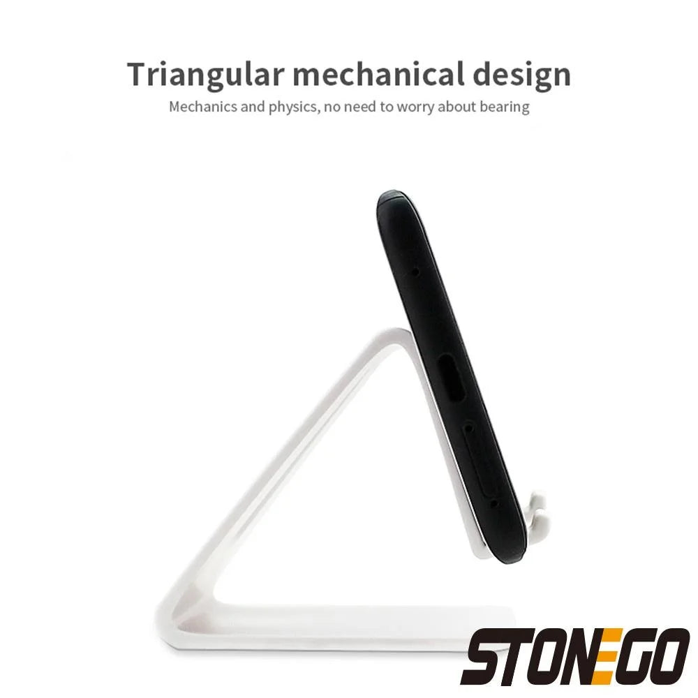 Desk Phone Holder Triangle Mobile Stand For Cell Phone Tablet Universal plastic Phone Stand