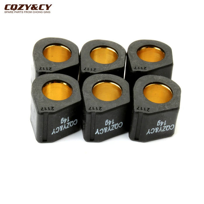 Racing Variator Roller Weights 21x17mm 9g 11.5g 13g 14g For Aprilia Atlantic 125 200 250 300ie Carnaby 250ie Sport City 200cc