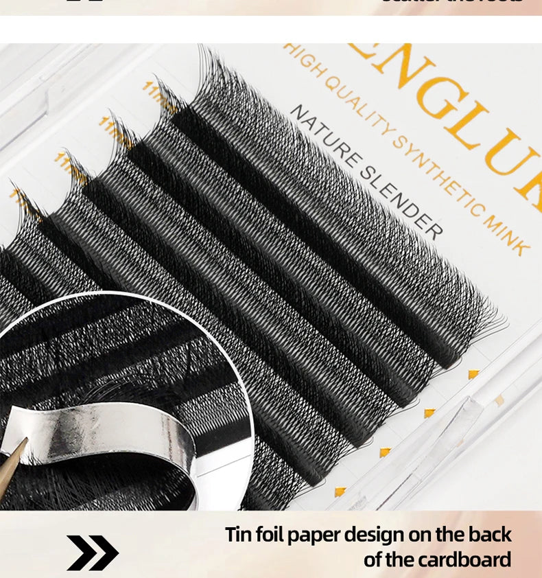 MENGLUKE 5D W Shaped Bloom Automatic Flowering Premade Fans Eyelashes Extensions Natural Soft Light High Idividual Lashes