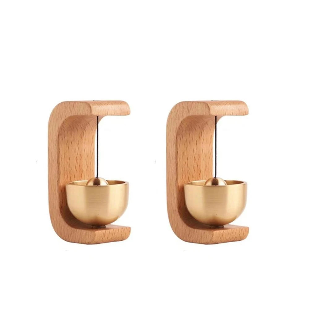 Door Bell Wooden Wind Chimes Wireless Doorbell Entrance Door Bell Decorative Wind Bell for Home Opening Home Decoration