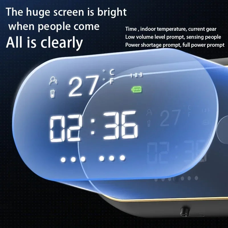 Wall-mounted Automatic Soap Dispenser Screen Soap Dispenser Automatic Touchless Rechargeable Sensor Soap Dispenser with LED