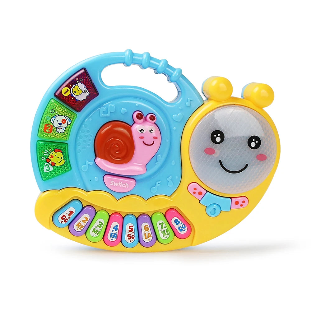 Kid Cartoon Piano Keyboard Game Electronic Multifunctional Toy Animal Sound Flashing Light Baby Instrument Educational Toys Gift
