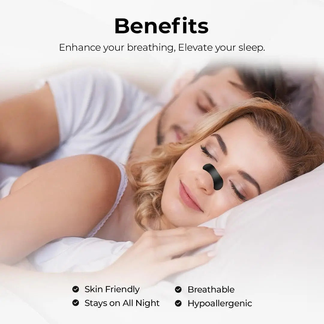 10/100Pcs Nasal Strips Portable Breathing Nose Strips Right Way Stop Snoring Sleeping Aid Device Easier Breath Improve Sleep
