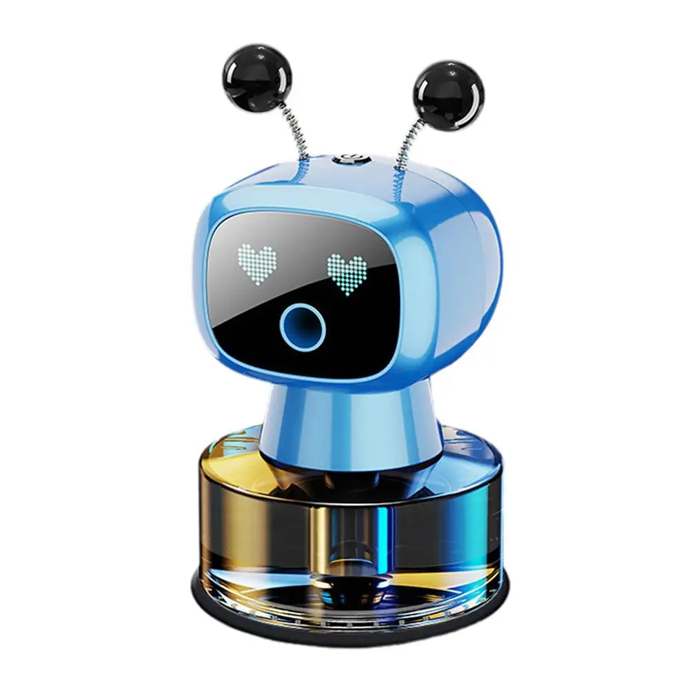 Smart Car Air Freshener AI Rechargeable Car Aroma Diffuser Smart Eyes 4 Levels Of Adjustable Intelligent Car Diffuser Gift