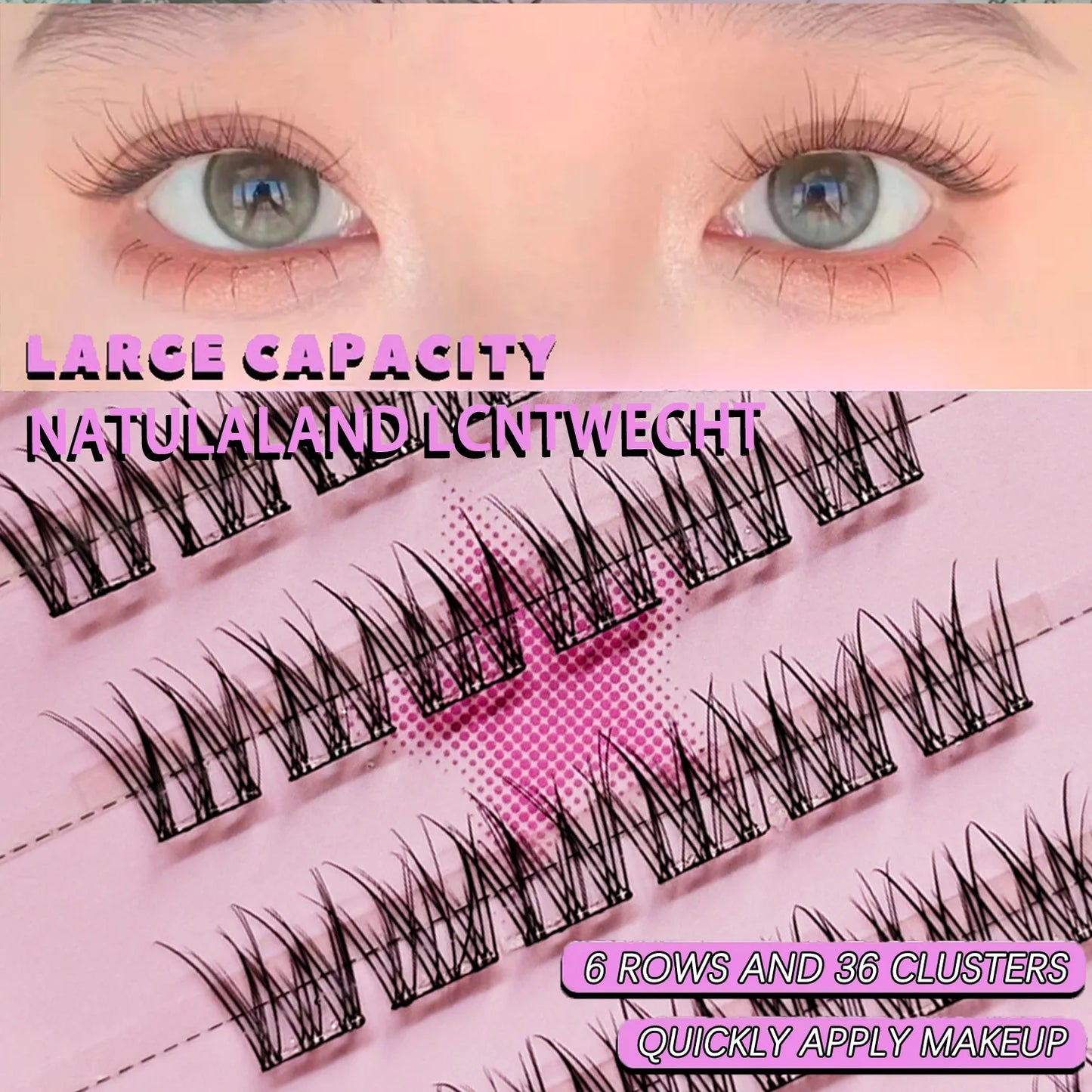 6Pairs Self-Adhesive Eyelash Kit – No Glue Needed, DIY Natural to Glam Look, Soft & Reusable, Certified for Global Beauty Users