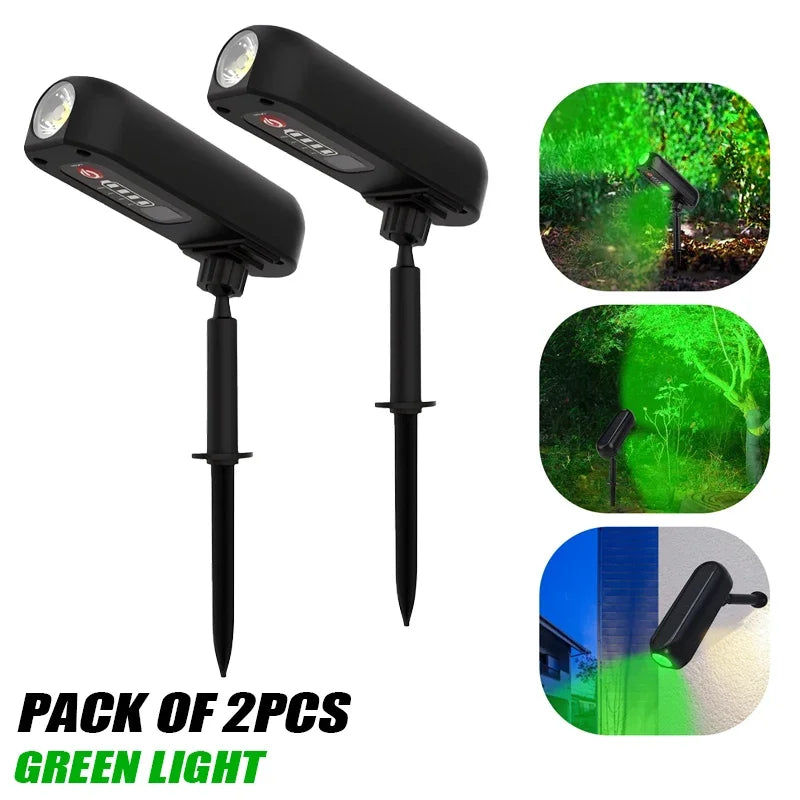 Solar LED Light Outdoor Solar Wall Light IP65 Green Garden Light Solar Spotlights Solar Uplights for Trees Pathway Yard