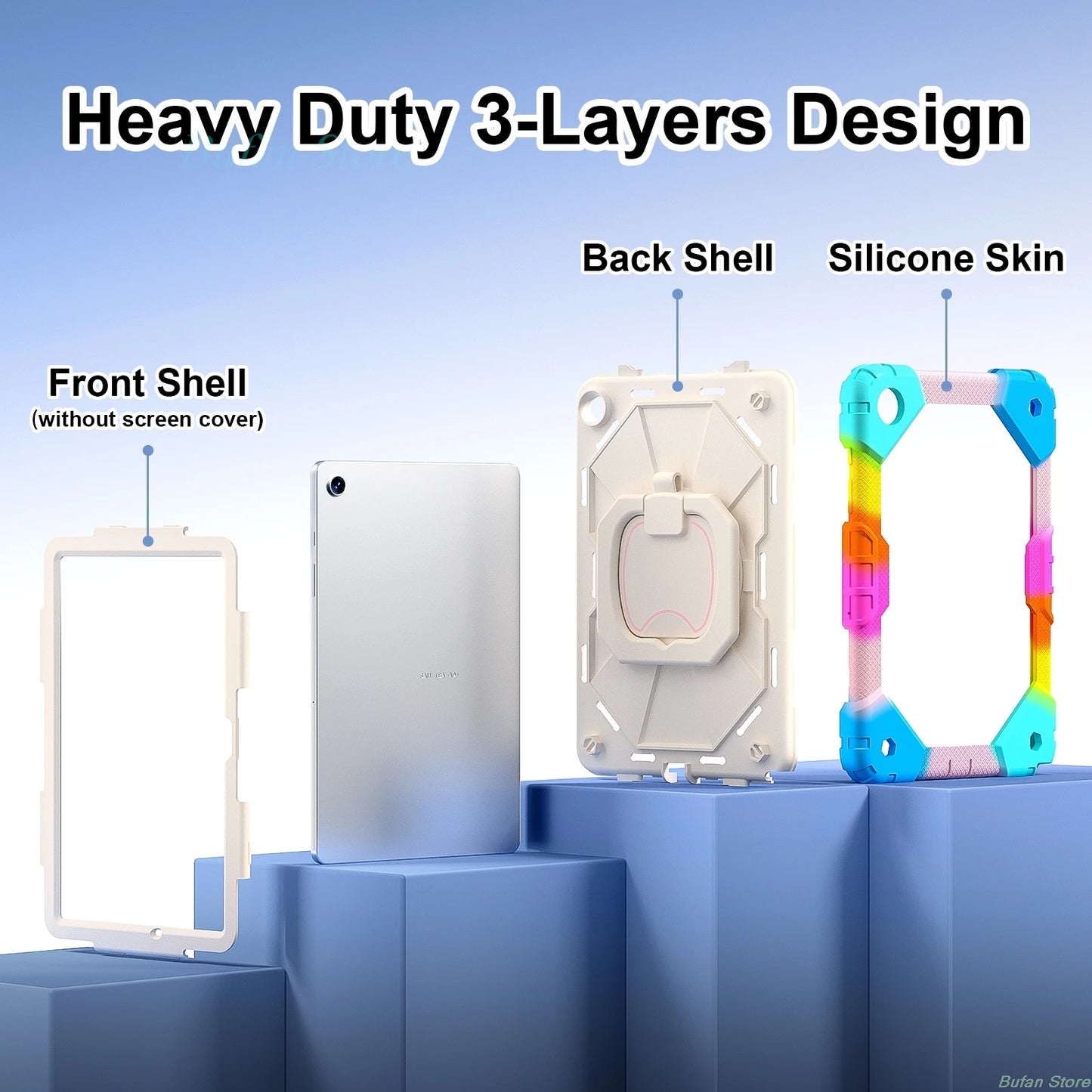 Kids Case For Redmi Pad Pro 12.1 inch 2024 5G Xiaomi Poco Pad 12.1 inch Generation tablet Stand Shockproof Cover pc tablet shell