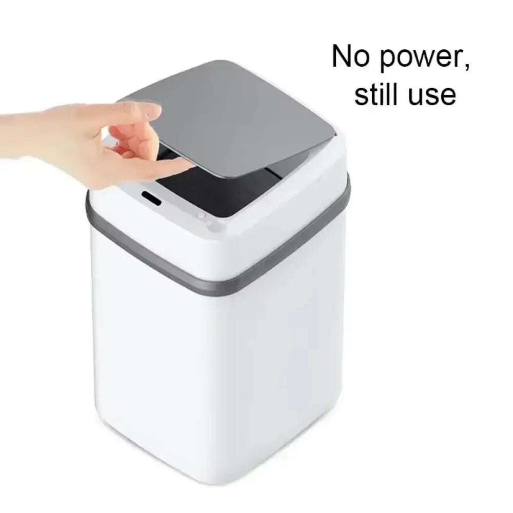 Smart Sensor 13L Trash Can 2025 - Touch-Activated Automatic Lid Bathroom Kitchen Toilet, Waterproof Waste Organizer