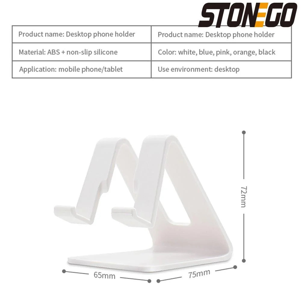 Desk Phone Holder Triangle Mobile Stand For Cell Phone Tablet Universal plastic Phone Stand