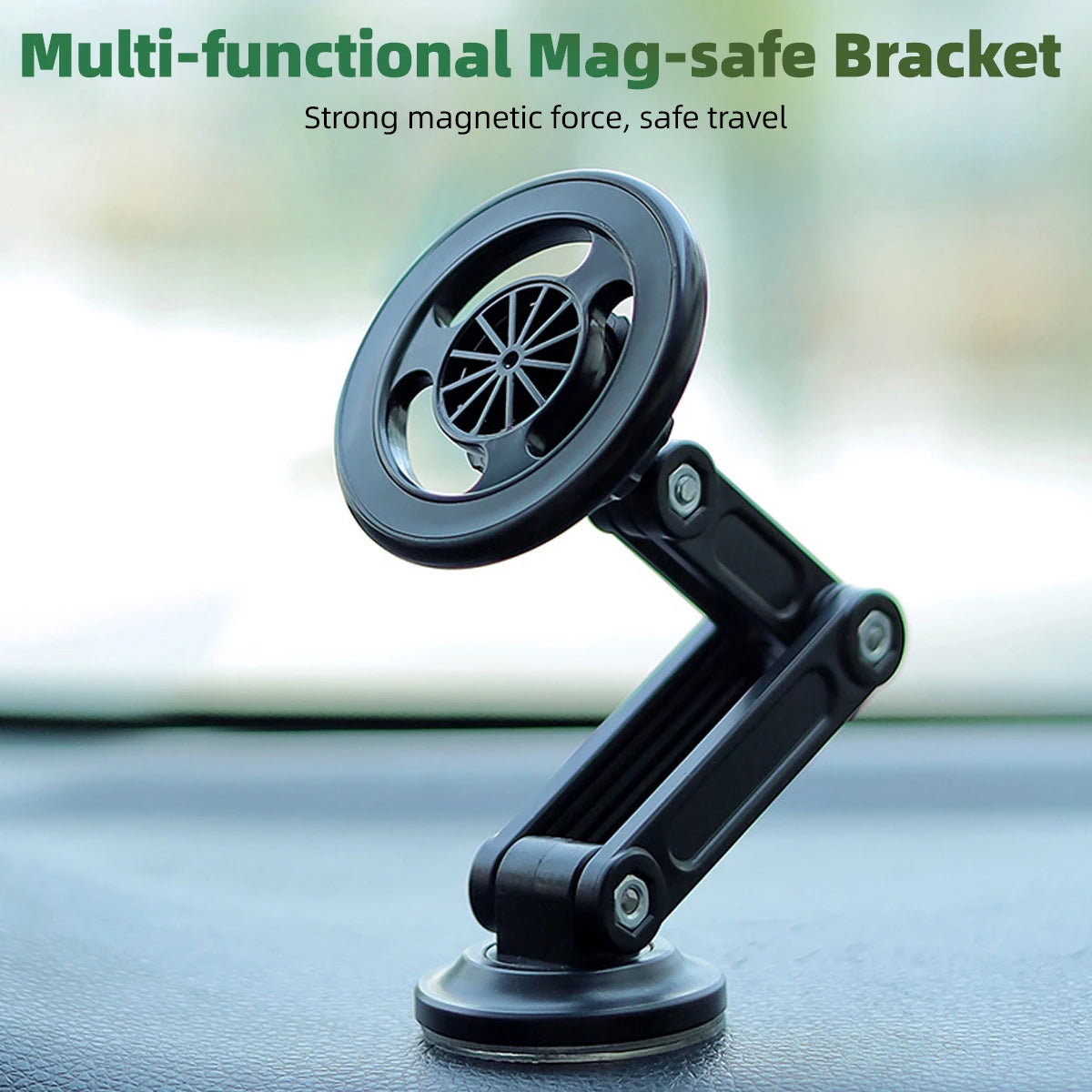 New For Magsafe 360 Rotate Metal Magnetic Car Phone Holder Foldable Phone Stand Air Vent Magnet Mount GPS Support For All phone
