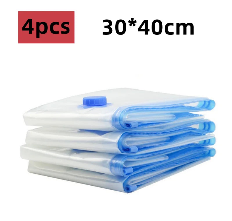 Vacuum Storage Bags More Space Save Compression Travel Seal Zipper for Clothes Pillows Bedding Closet Home Organizer