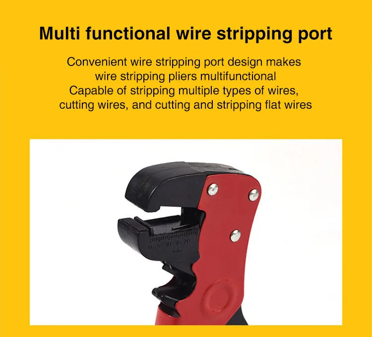 Multi-Functional Duckbill Wire Stripper: Adjustable Automatic Cable Wire Stripper with Cutter, Perfect for Electricians!