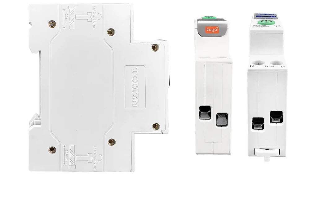 TUYA smartlife 1- 63A TOMZN 1P+N WIFI Smart Switch Energy Meter Kwh Metering Monitoring Circuit Breaker Timer Relay MCB