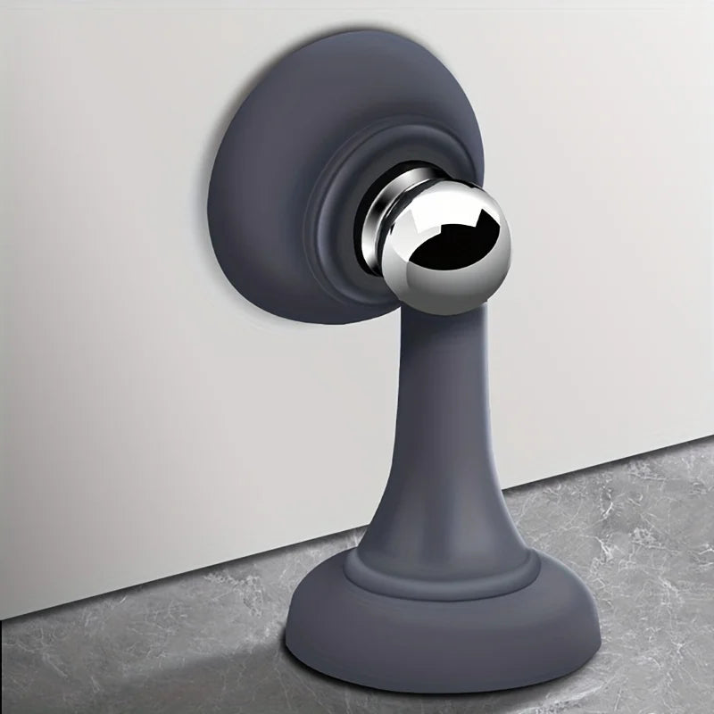 Strong Magnetic Silent Door Stopper Household Bedroom Free-punch Door Suction Anti-collision Silicone Floor Door Stop