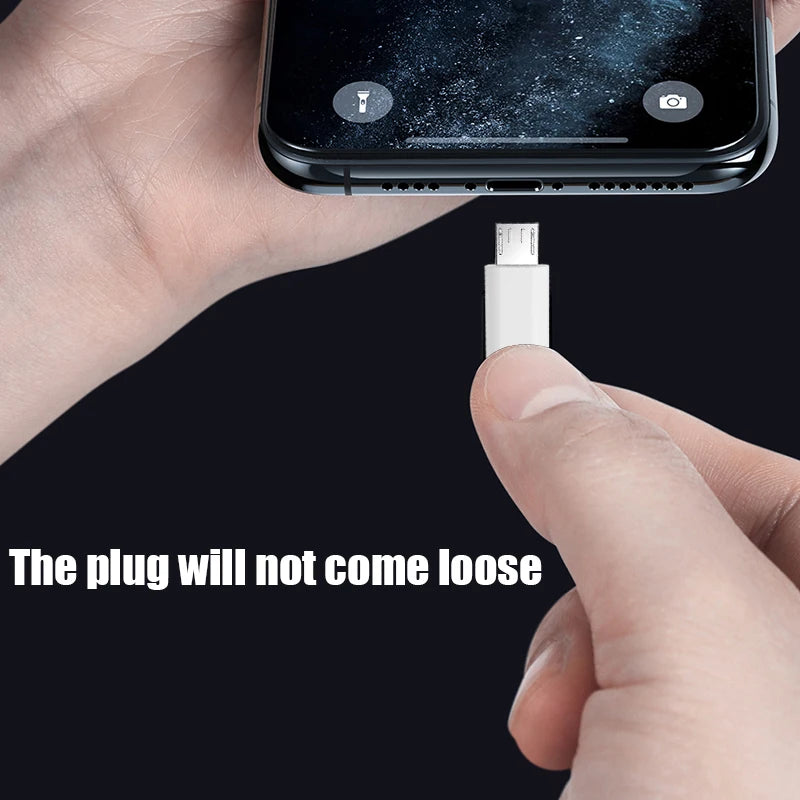 USB Type C To Micro USB Adapter for Phone Tablet Android Charger Data Cable Adapter Micro USB Female To TypeC Male OTG Converter