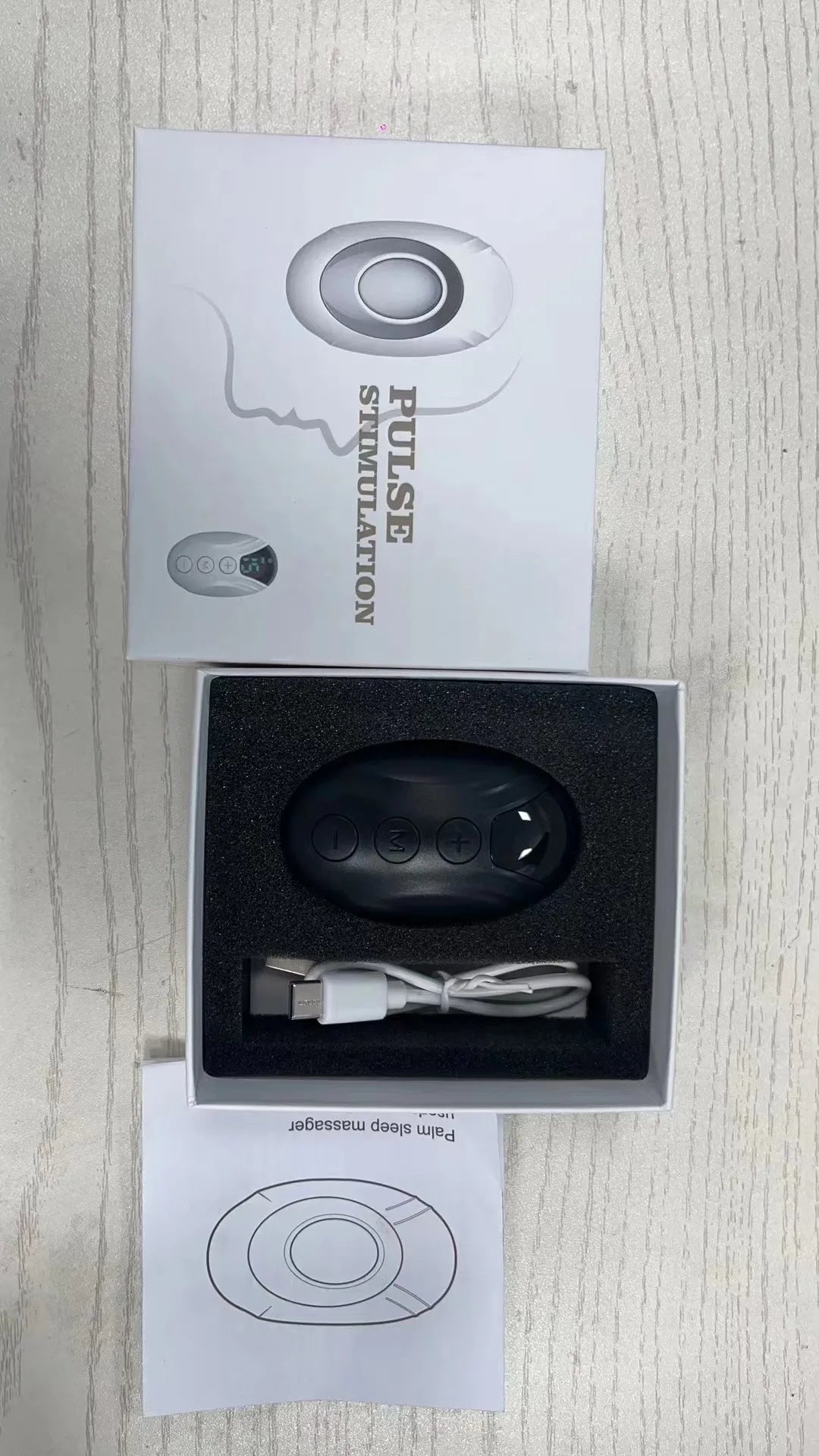 Handheld Sleep Device Mini Portable Sleep Aid Artifact Hypnosis Machine Help Sleep Smart EMS Pulse Stimulation USB Charging